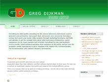 Tablet Screenshot of gregdijkman.com